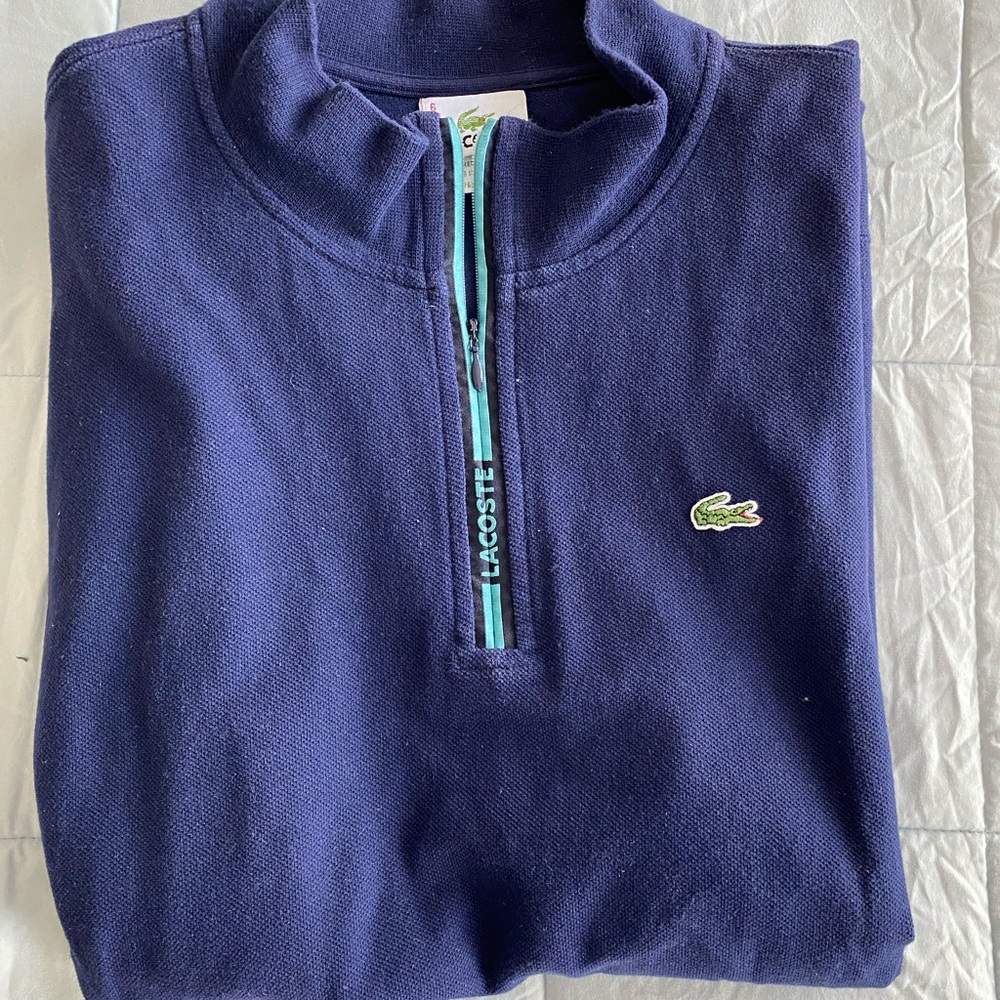 Lacoste 3/4 Zip Long sleeve!